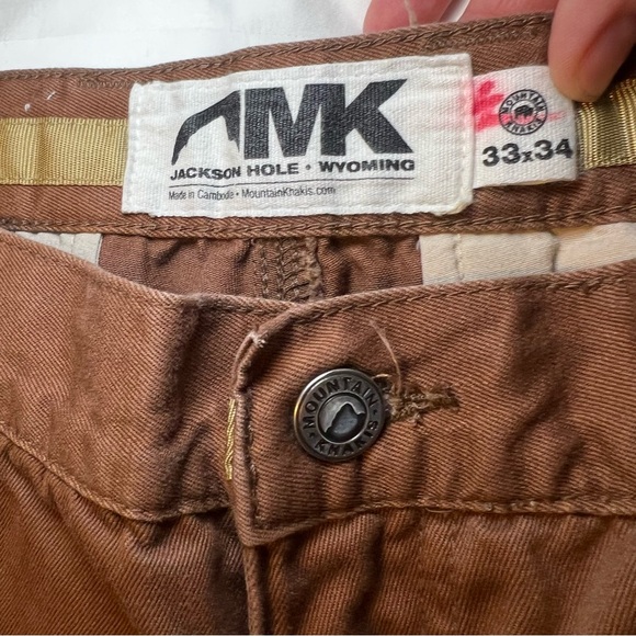 Mountain Khakis Pants Mens 33x34 Brown Original Mountain Pant Canvas Workwear - Picture 6 of 10